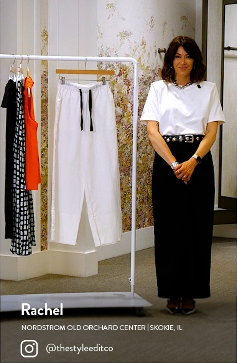 Elevate Linen & Cotton Drawstring Pants, sales video thumbnail