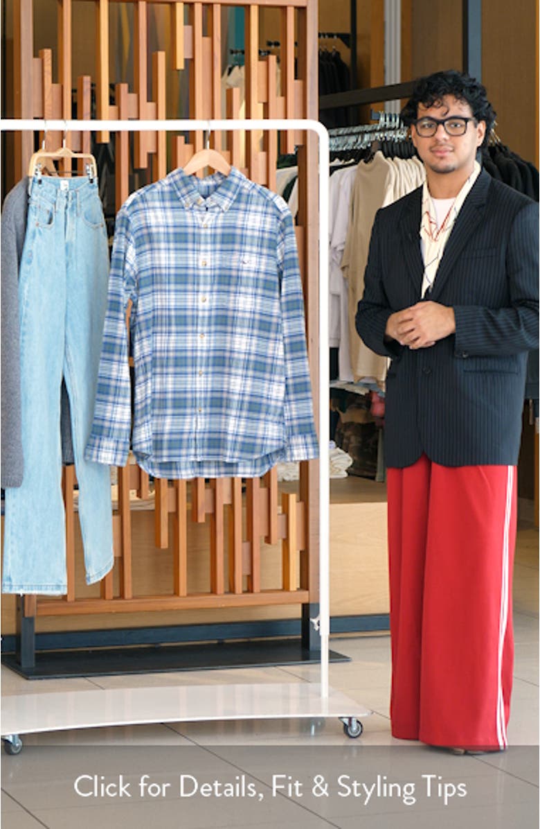 Great Point Plaid Stretch Flannel Button Down Shirt, sales video thumbnail