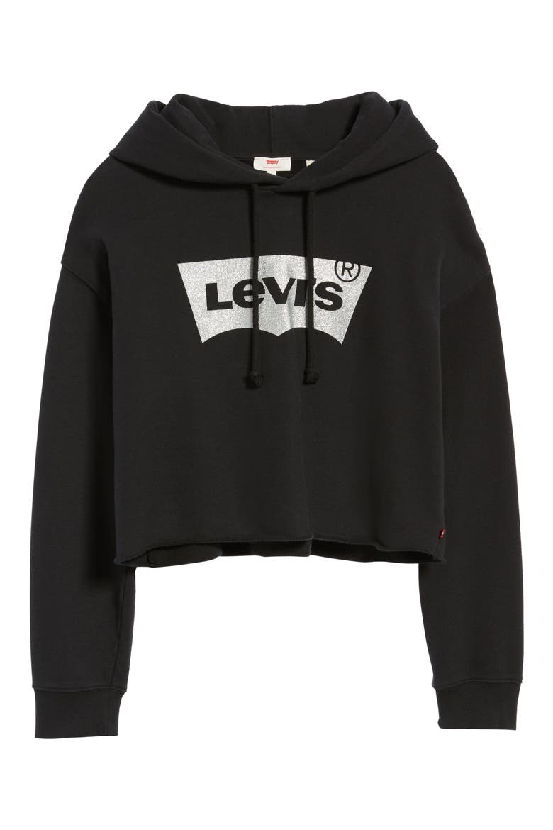 Levi's® Logo Graphic Hoodie, Alternate, color, BLACK GRAPHIC