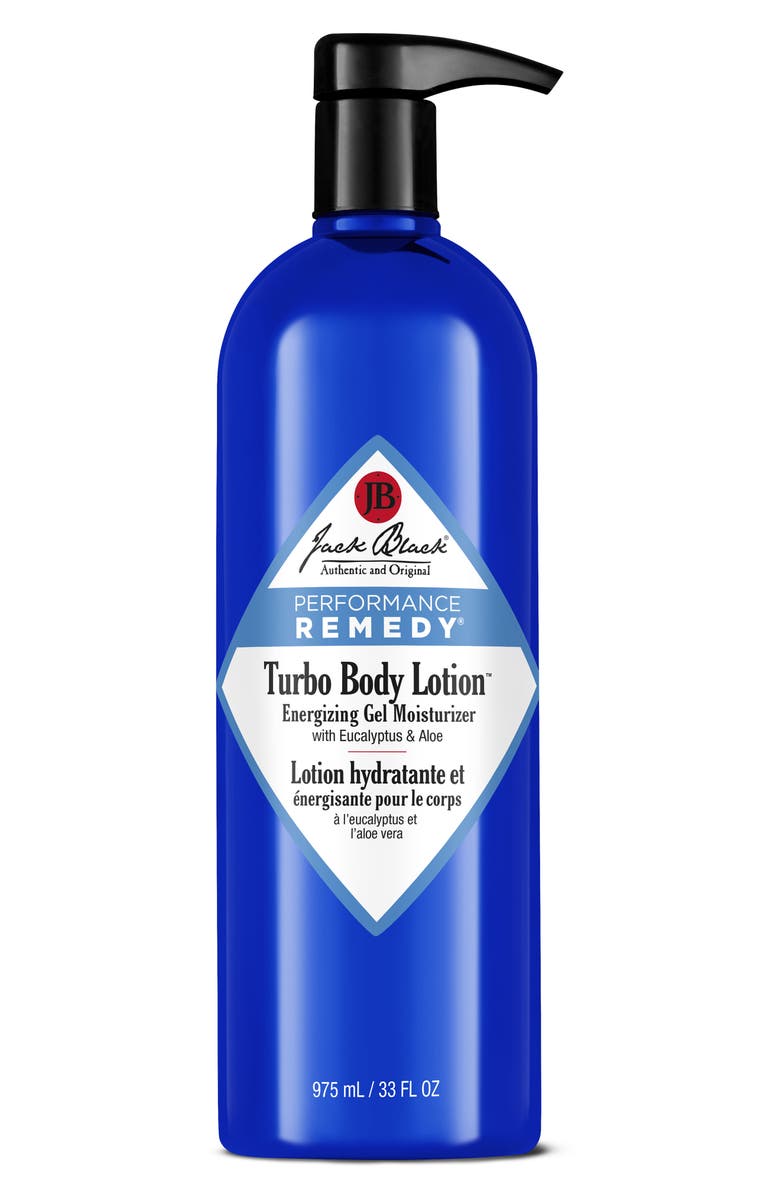 Jack Black Luxury Size Turbo Body Lotion Energizing Gel Moisturizer $74 Value, Main, color,