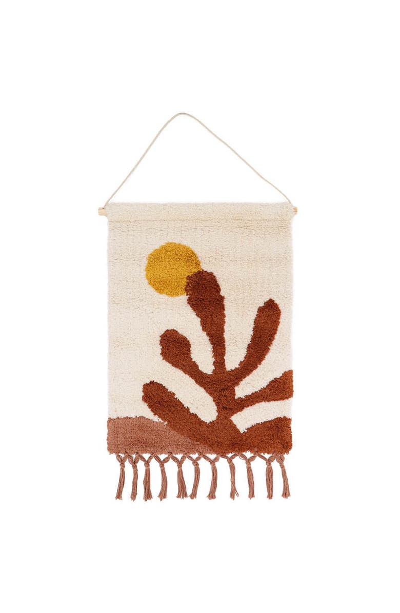 Nattiot Wall Hanging Botanica, Main, color, White & Bown