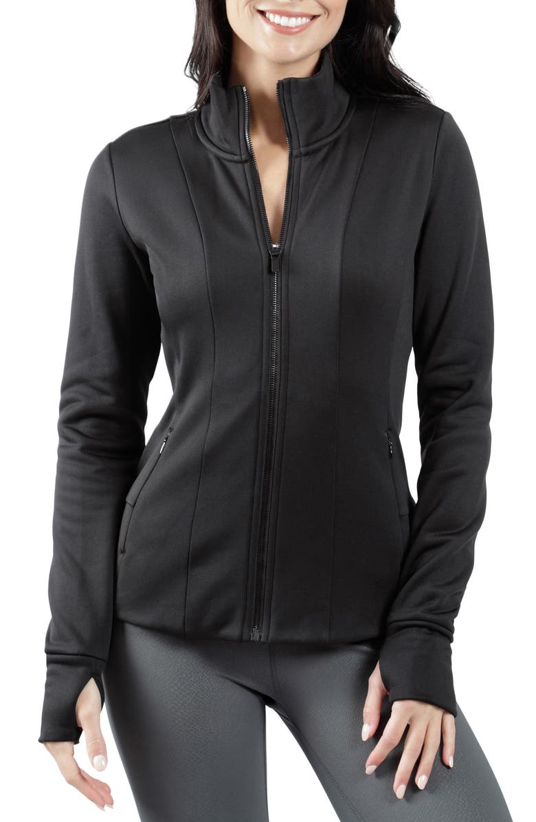 YOGALICIOUS Scuba Performance Front-Zip Jacket, Main, color,