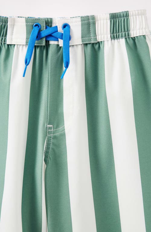 Shop Cotton On Kids Kid's Bobby Stretch Board Short In Moss Green Vanilla Block
