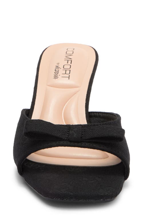 Wild Diva Lounge Cheers Kitten Heel Sandal In Black