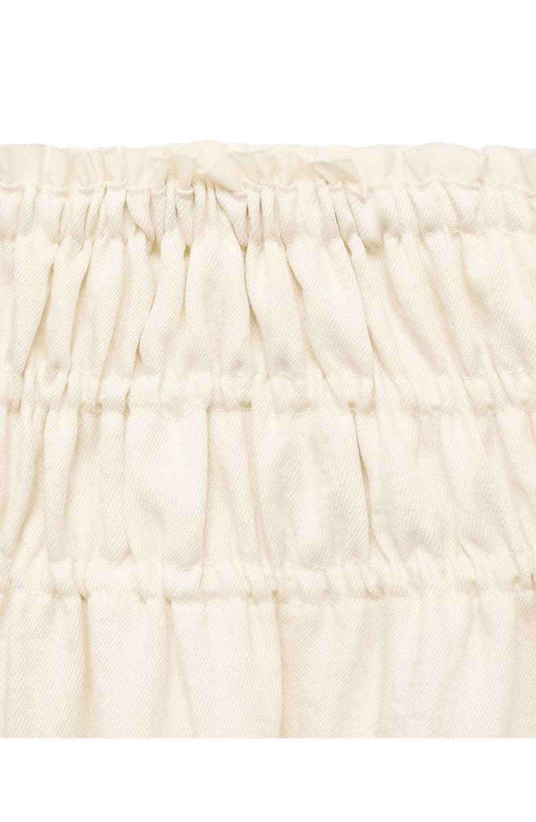 MANGO Shirred Maxi Skirt, Alternate, color, Pale Beige