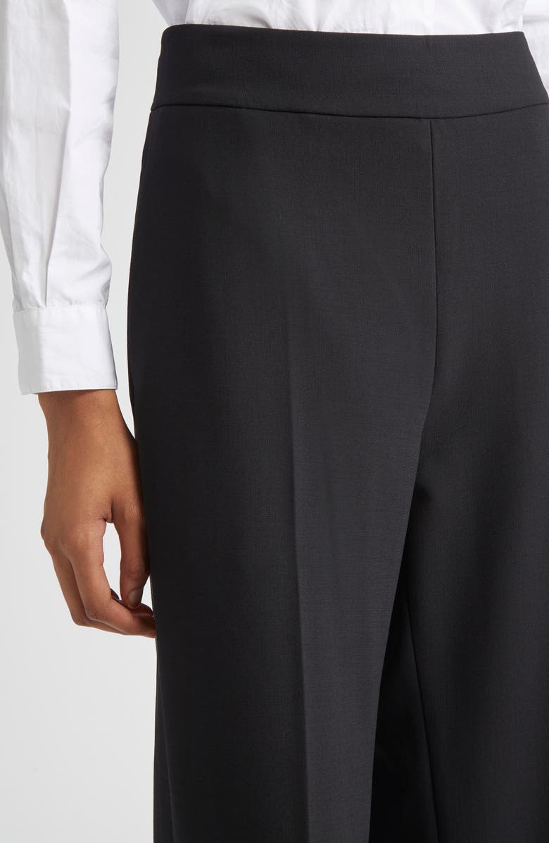 Carolina Herrera Diane High Waist Wide Leg Pants, Alternate, color, Black