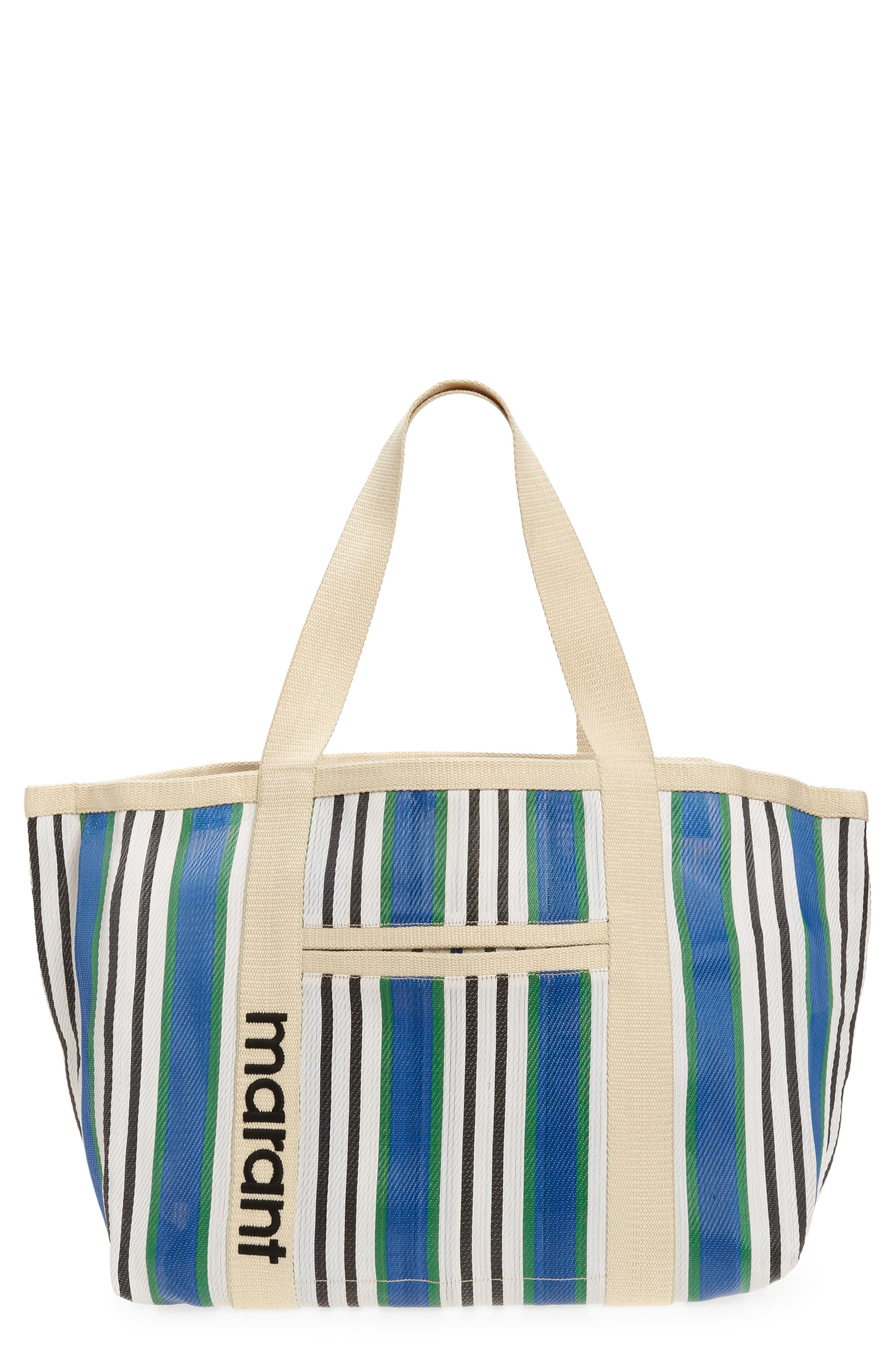 Isabel Marant Darwen Stripe Jacquard Tote, Main, color, 