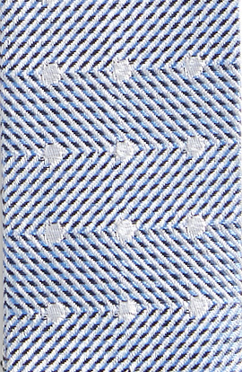 CLIFTON WILSON Light Blue Polka Dot Silk Suspenders, Alternate, color, 