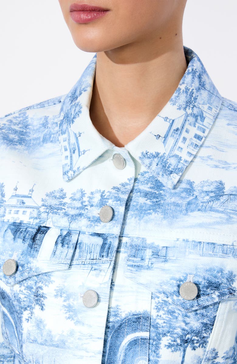 Alice + Olivia Chloe Boxy Crop Jacket, Alternate, color, 