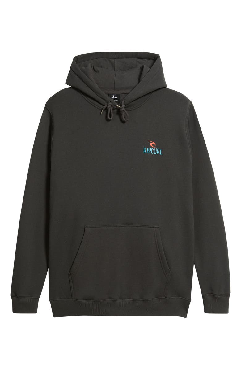 Rip Curl Shred Hoodie, Main, color, Washed Black