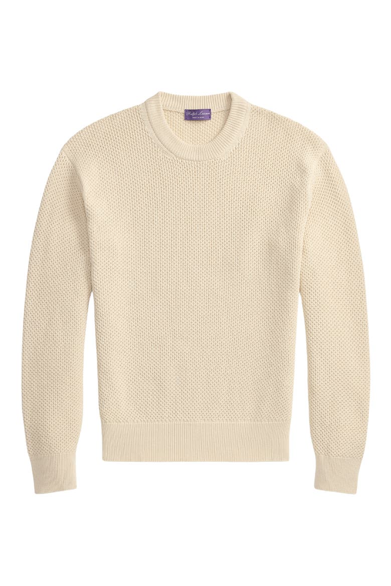 Honeycomb Stitch Cotton Sweater, Alternate, color, LIMESTONE