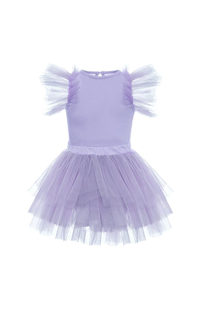 Mini Celebrities Mist Tutu Set, Main, color, Purple Bloom
