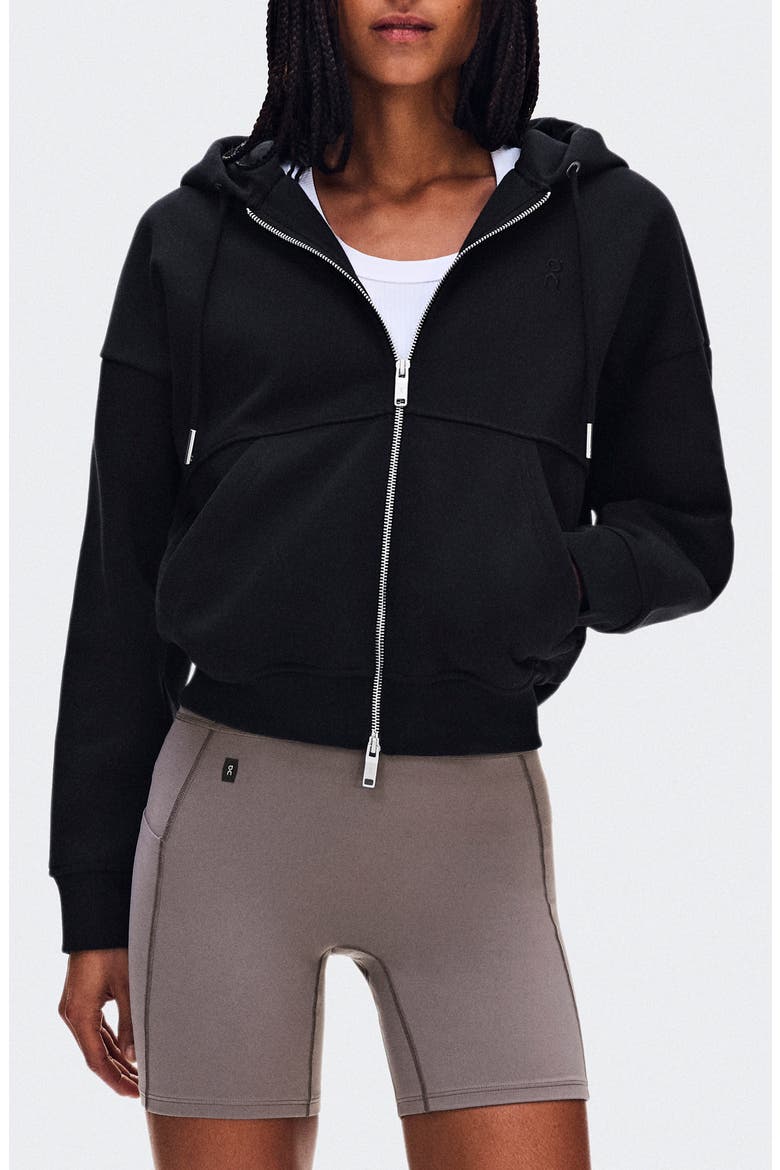 Club Collective Full Zip Hoodie, Main, color, BLACK