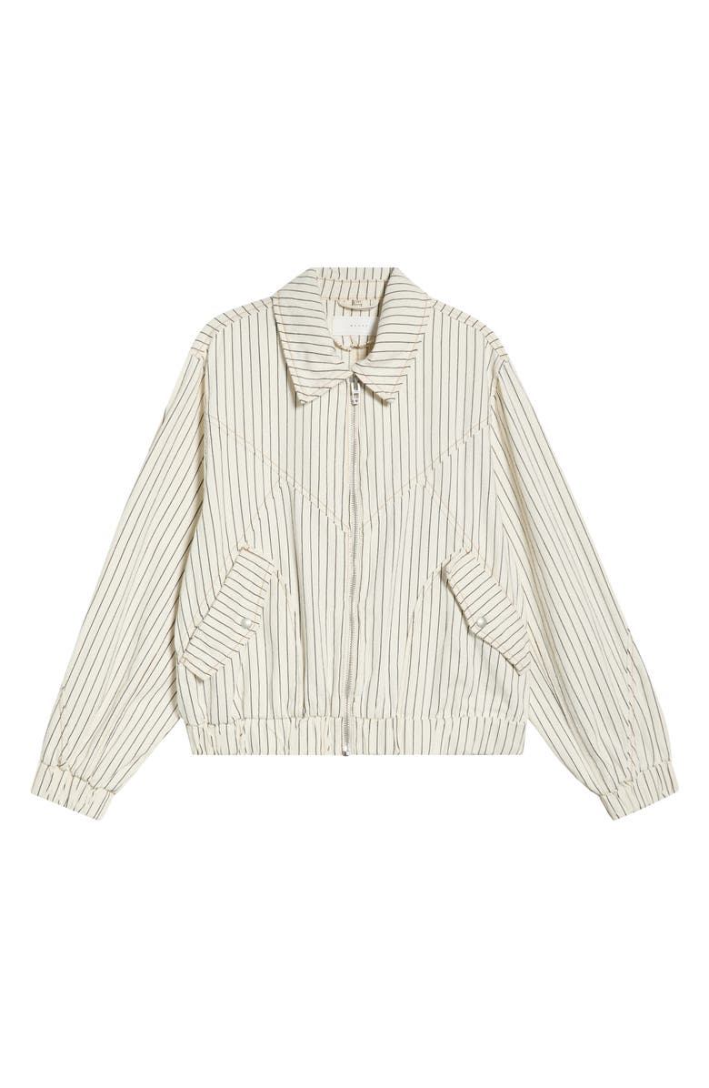 BLANKNYC Railroad Jacket, Alternate, color, Sail Away - Rail Road Fabric