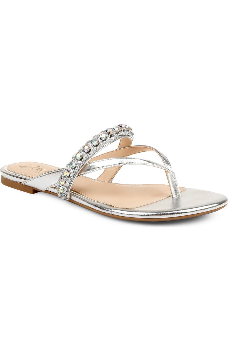 Jewel Badgley Mischka Jewel Badgley Odina Flip Flop, Main, color,