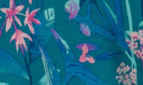 Hatley Wildflower Print Skirted Bodysuit In Moroccan Blue