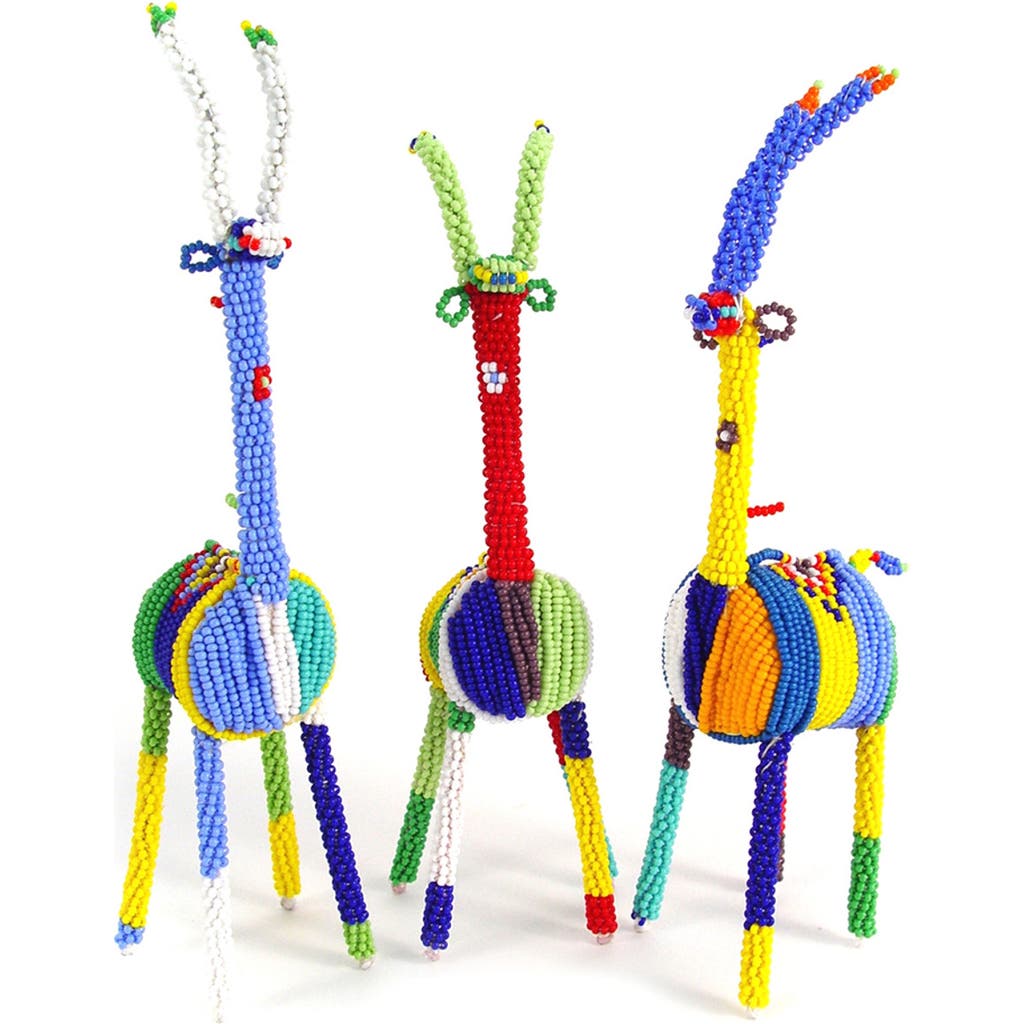 Mbare Beaded Springbok Multi Color Small In Misc