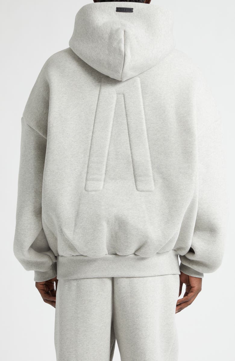 Fear of God Athletic Half Zip Hoodie, Alternate, color, Melange Grey Melange Grey
