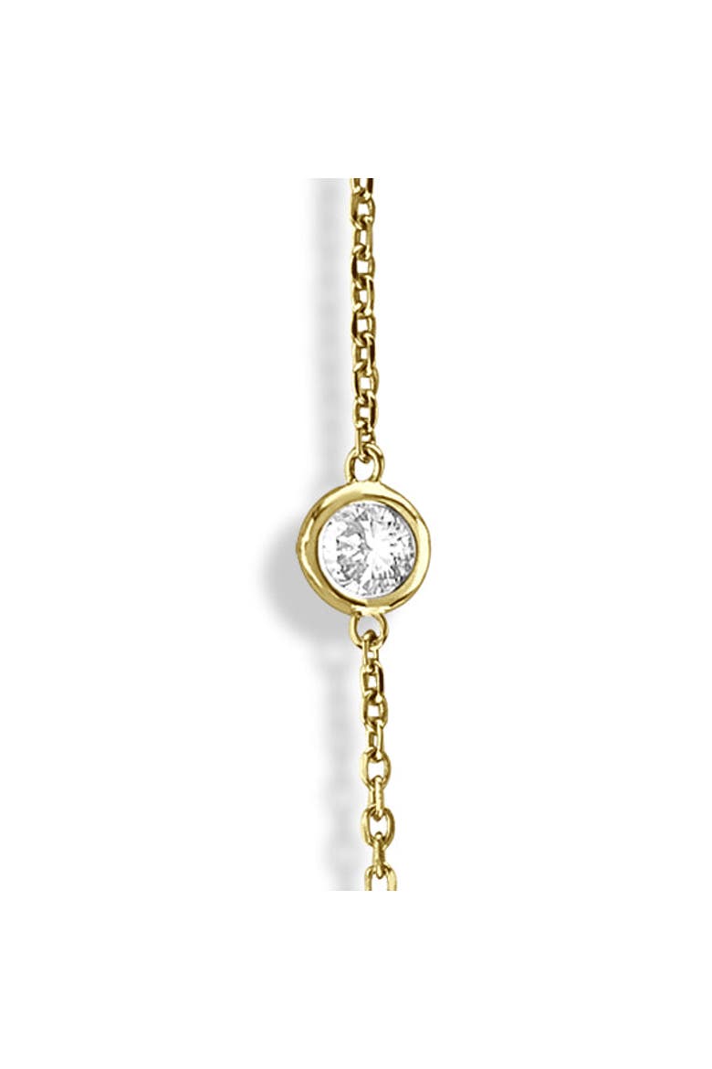 Lab Diamonds By The Yard Station Necklace 14k, Alternate, color, Yellow Gold