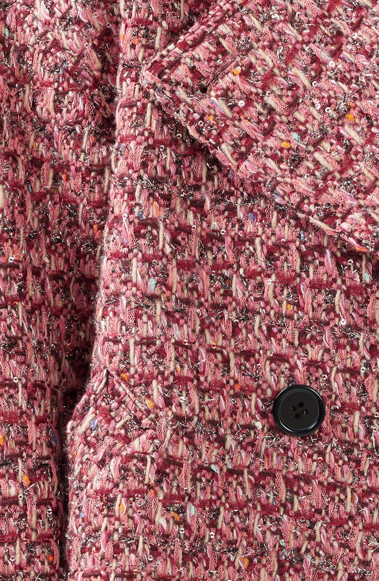 Belle & Bloom Power Over Me Tweed Jacket, Alternate, color, Red