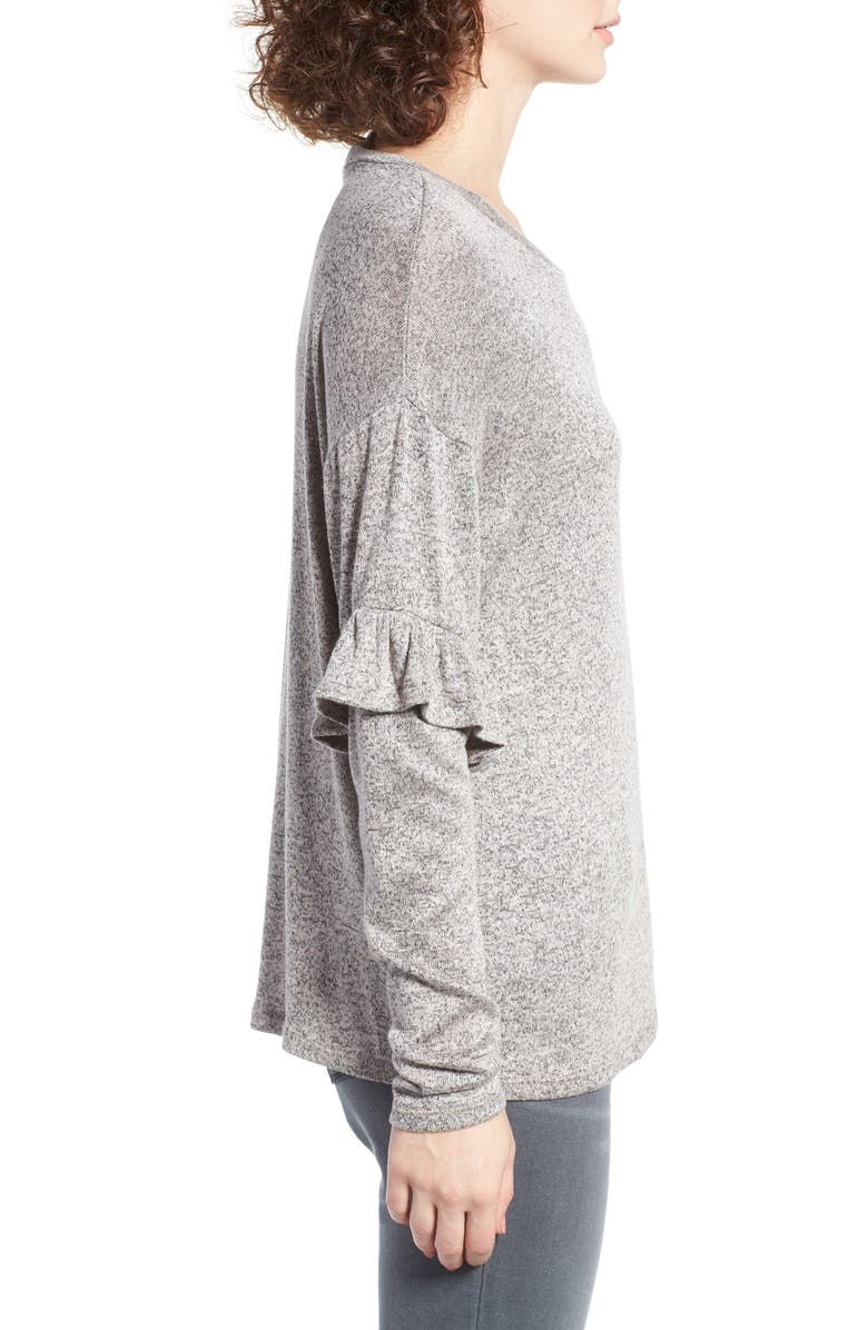 WAYF Ruffle Long Sleeve Top, Alternate, color, 