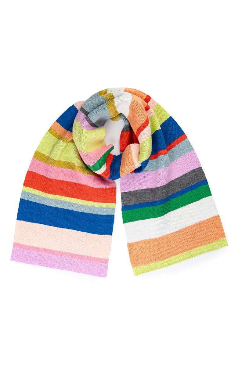 verloop Stripe Big Scarf, Alternate, color, Rainbow