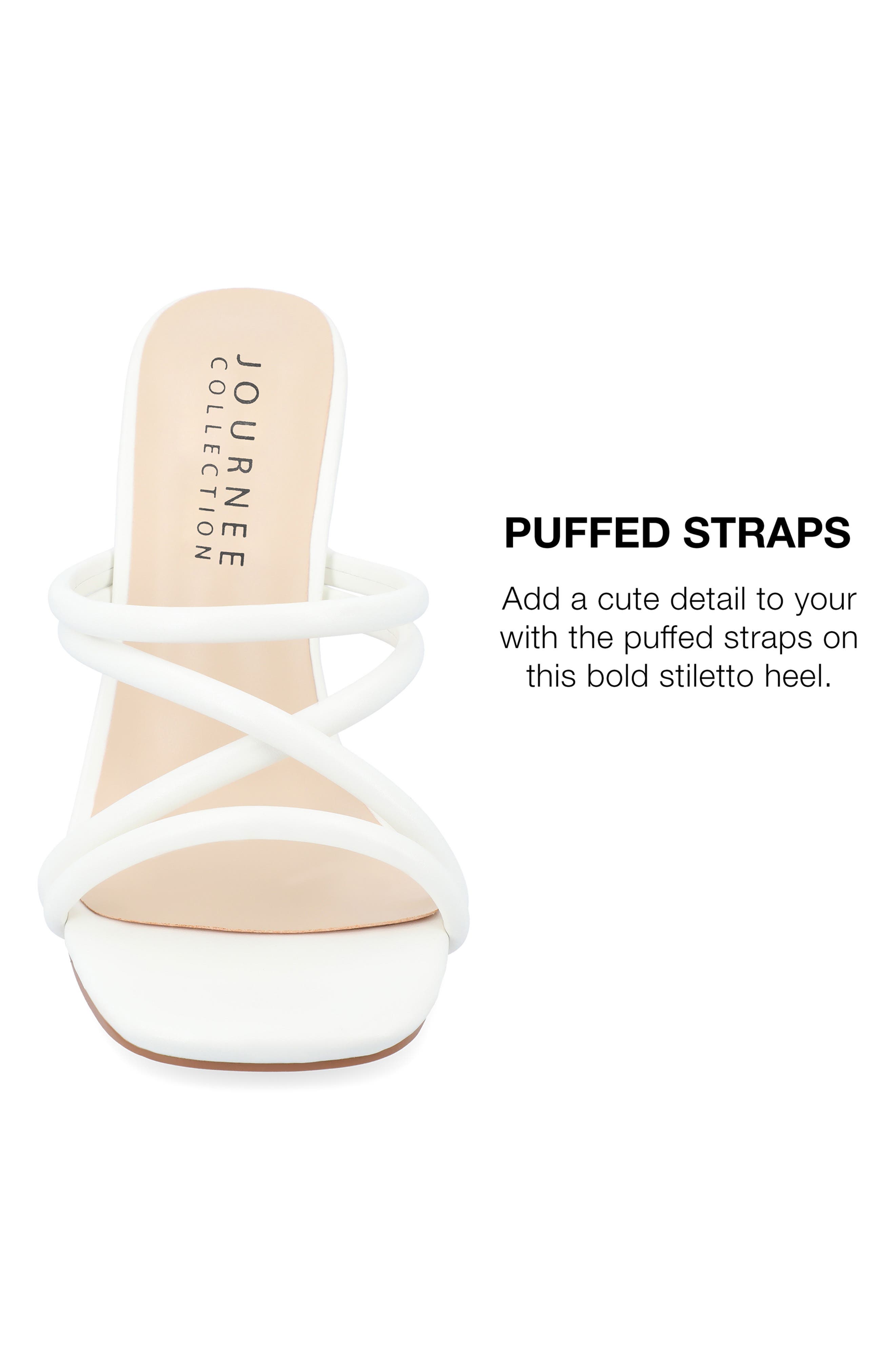 Journee Collection Louisse Sandal, Alternate, color, White