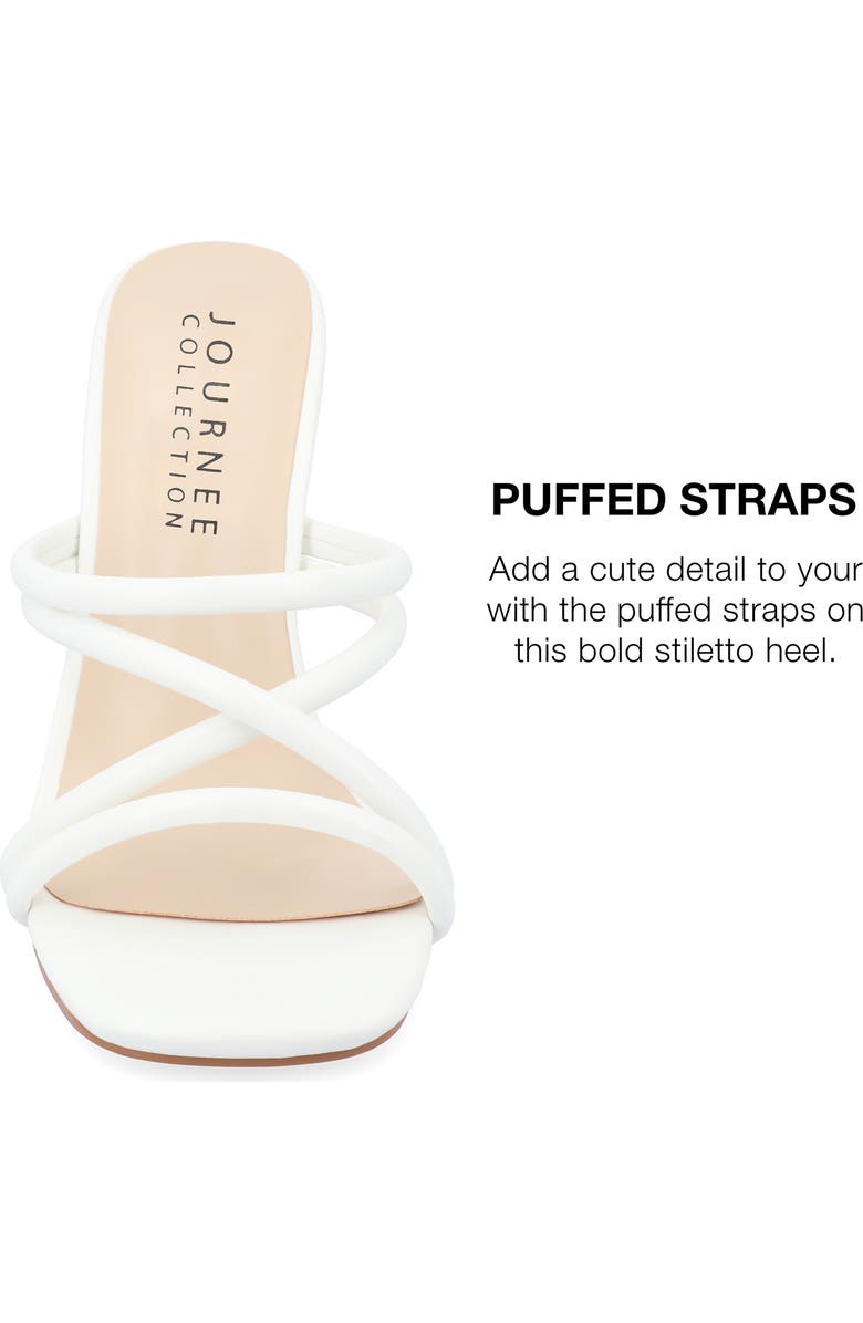 Journee Collection Louisse Sandal, Alternate, color, White