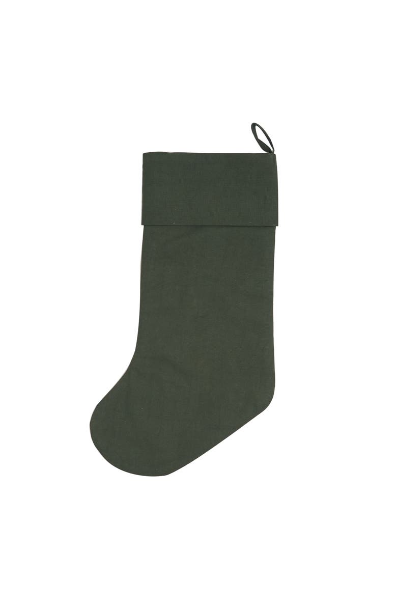 C&F Home Woodland Santa Hanging Christmas Stocking 20", Alternate, color, Green