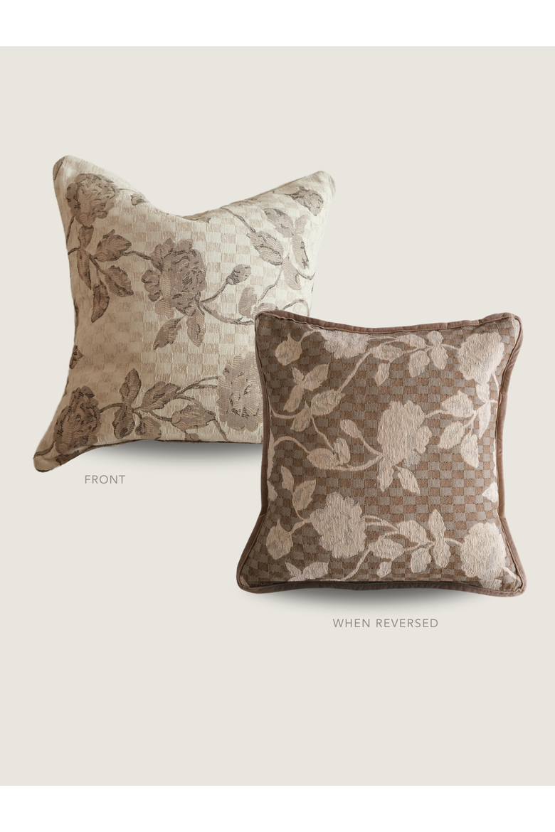 Chiara Tapestry Pillow, Alternate, color, Beige