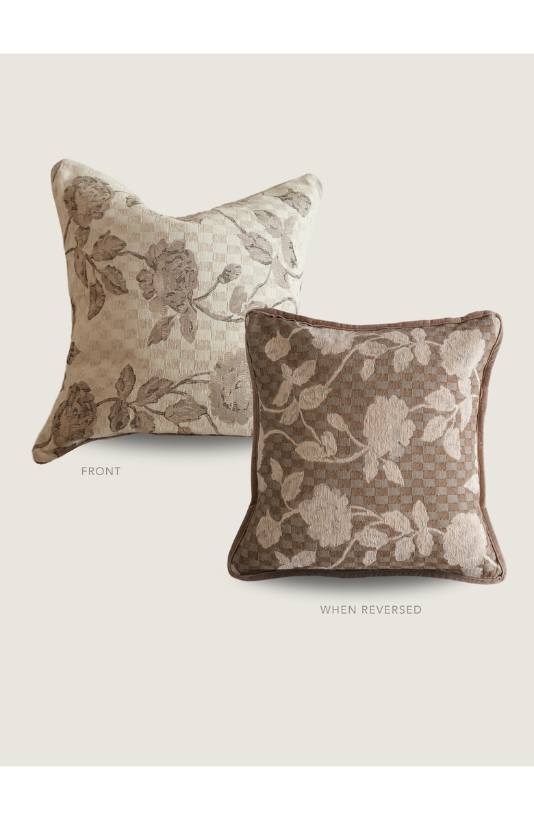 Twenty Third by Deanne Chiara Tapestry Pillow, Alternate, color, Beige
