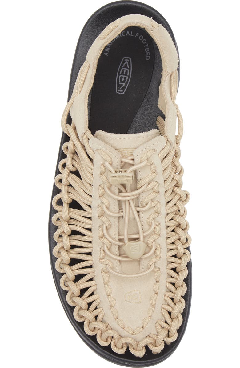 KEEN Uneek Platform Sandal, Alternate, color, Safari/ Black