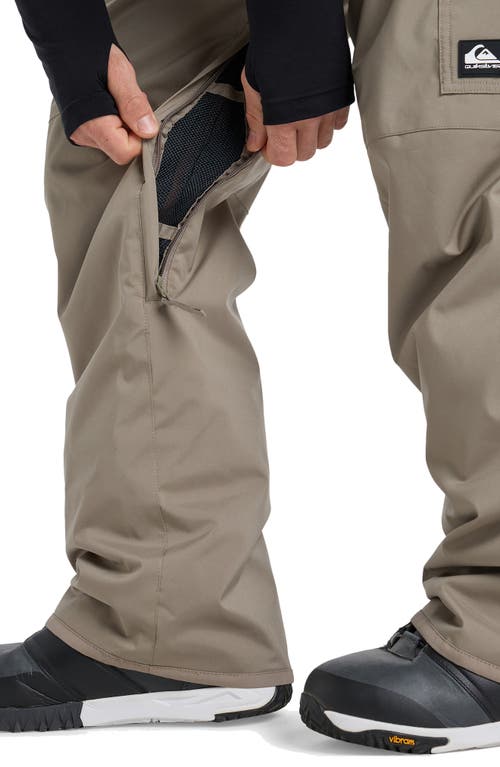Quiksilver Porter Waterproof Snow Pants In Green
