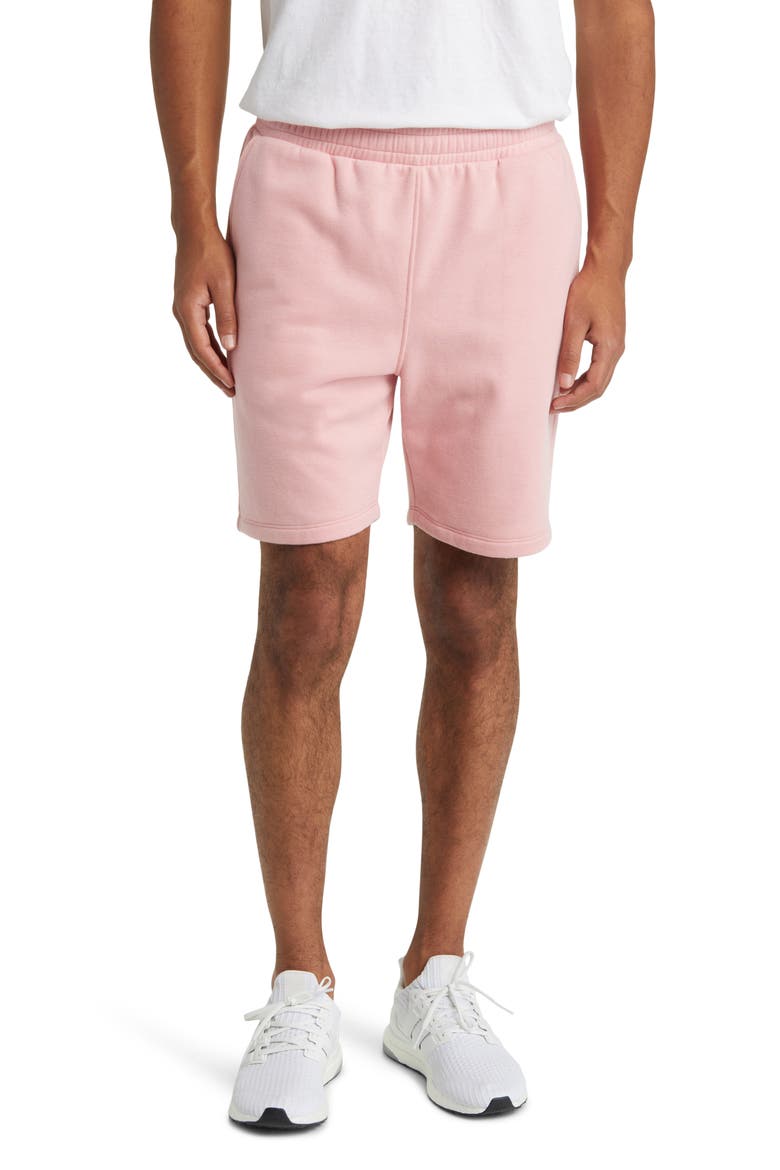 Fresh Cut Sweat Shorts, Main, color, CLAY PINK