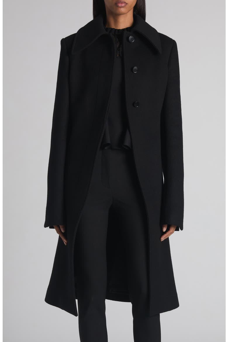 T-Bar Wool & Cashmere Cutaway Coat, Main, color, BLACK