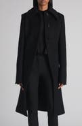 McQueen T-Bar Wool & Cashmere Cutaway Coat