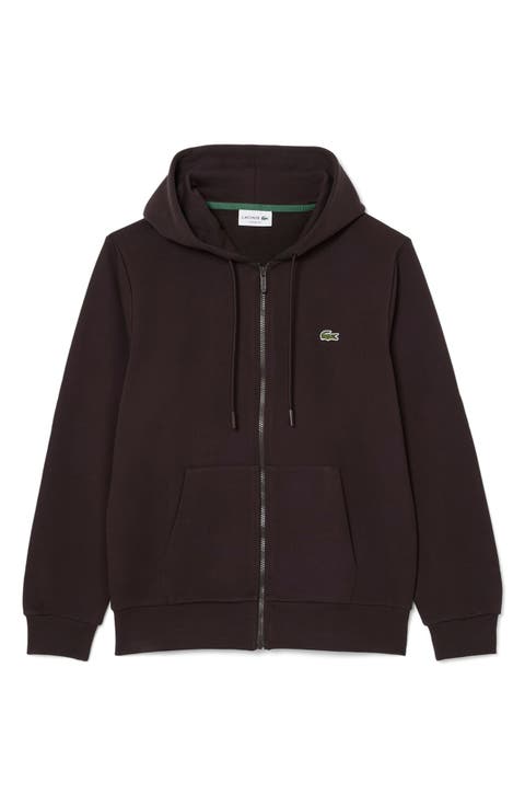 Lightweight Cotton Fleece Zip Hoodie