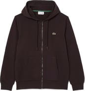 Lacoste Lightweight Cotton Fleece Zip Hoodie