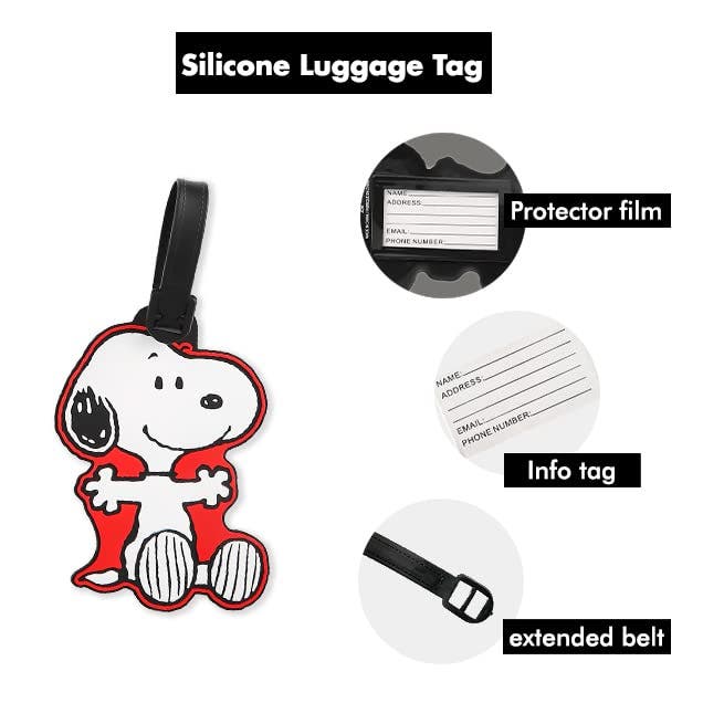 PEANUTS Snoopy Luggage Tag, Set of 4, Alternate, color, 