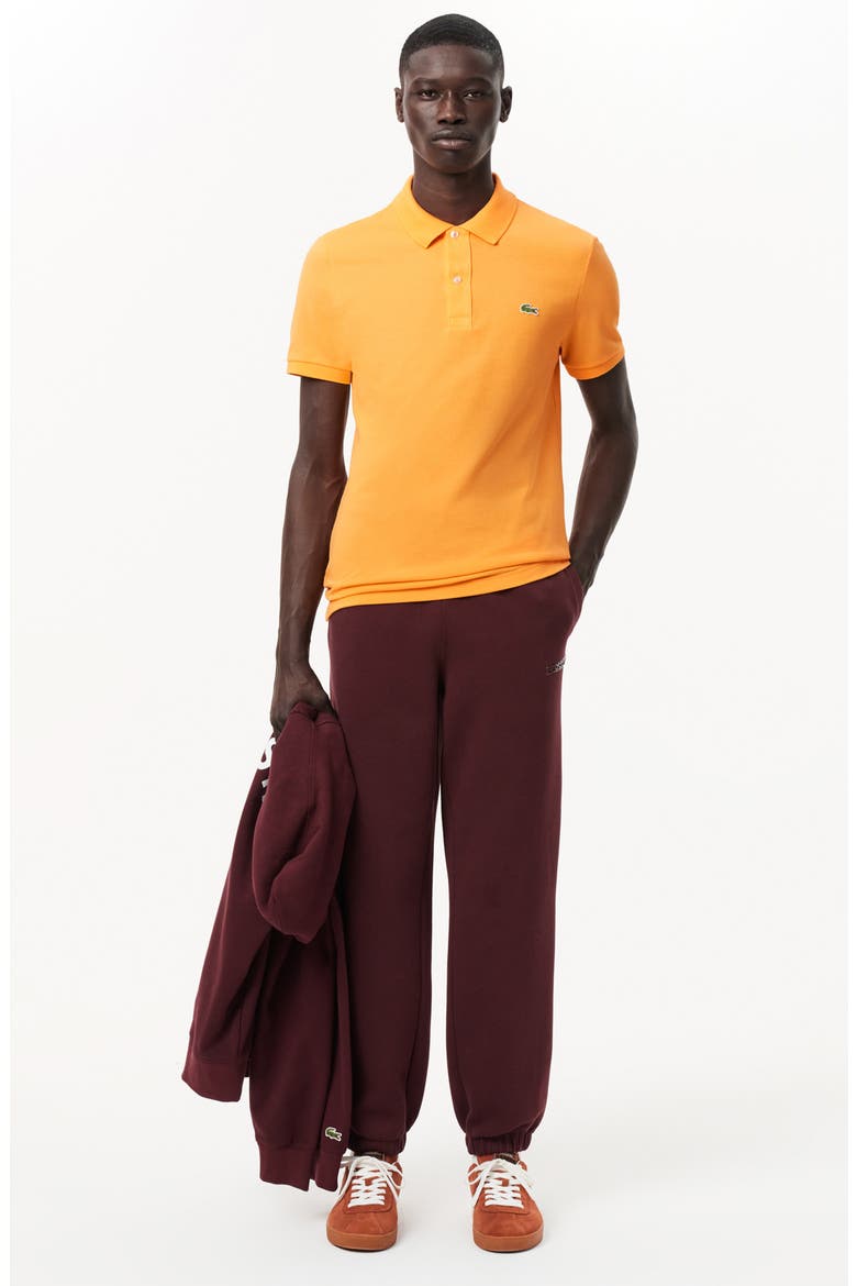 Slim Fit Piqué Polo, Alternate, color, ZINNIA