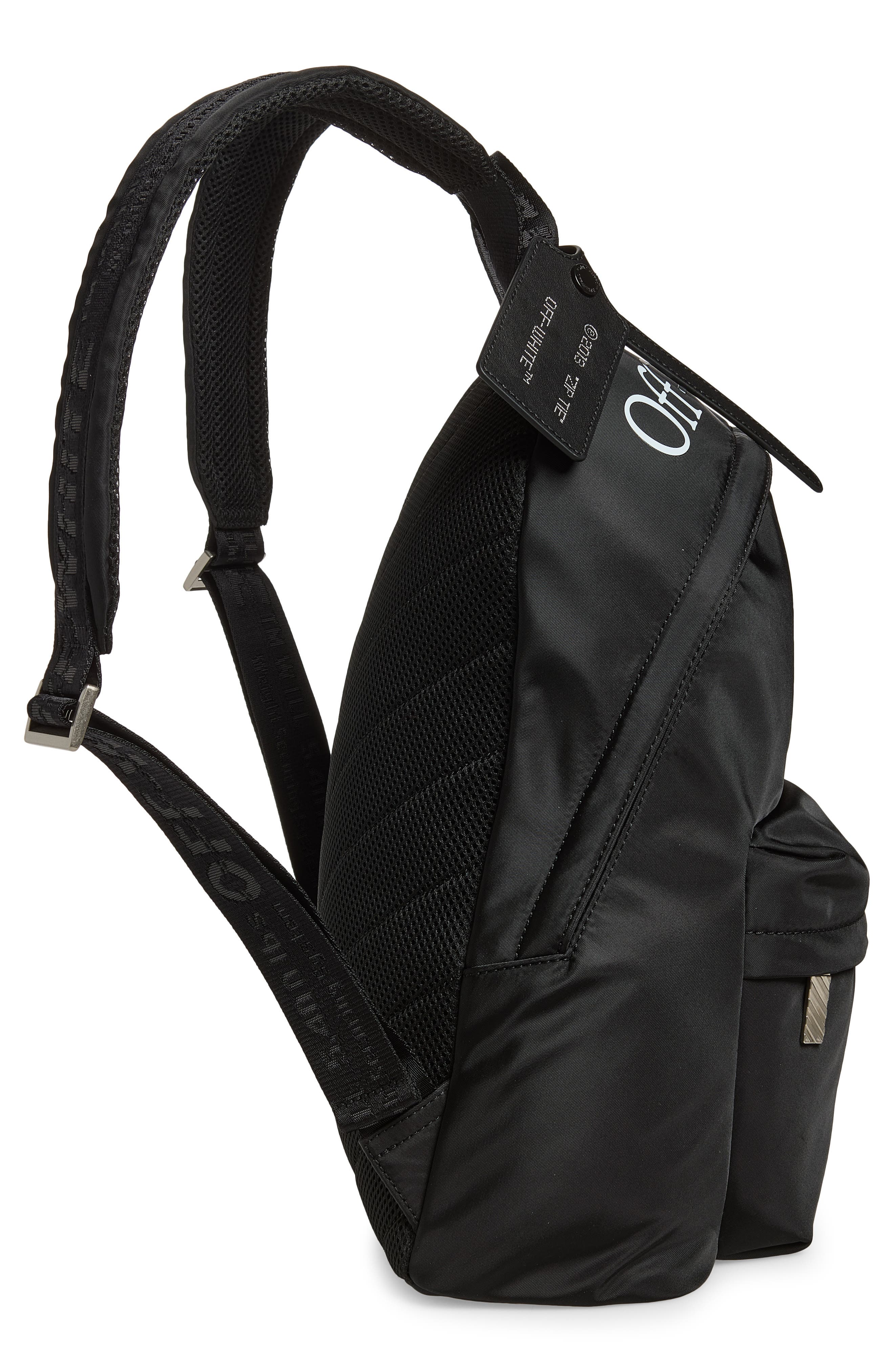 Off-White Classic Dome Backpack, Alternate, color, Black