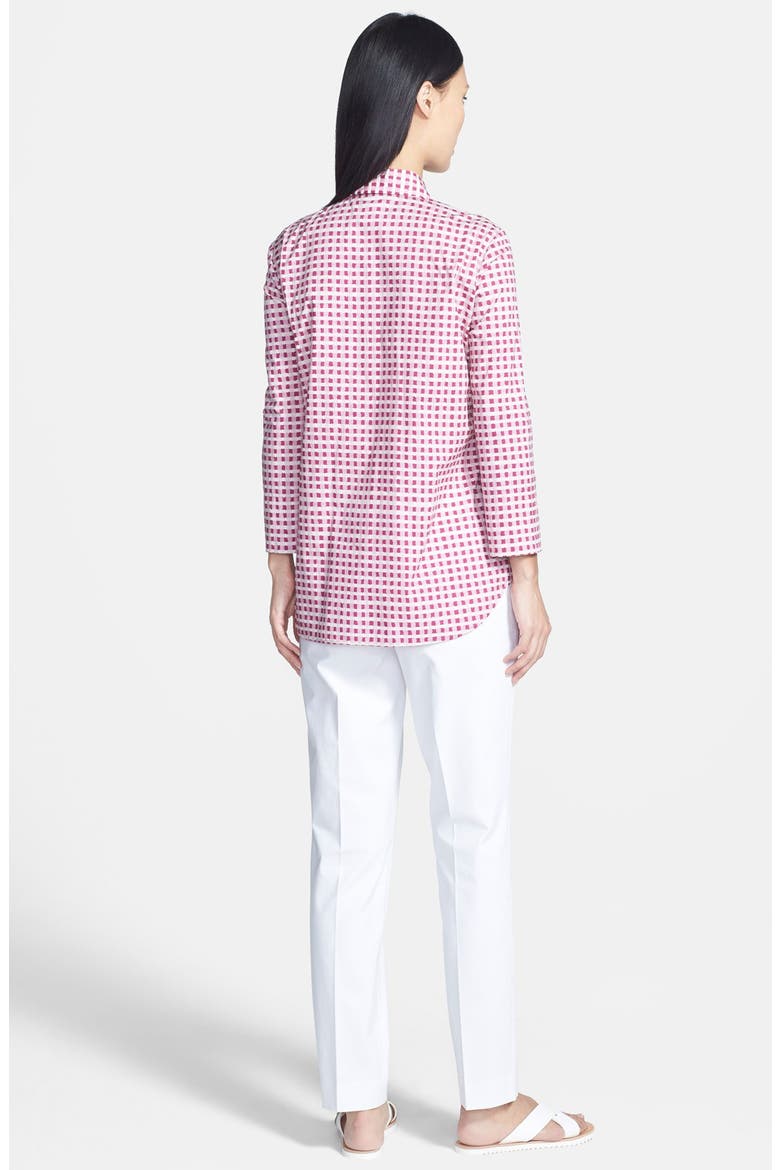 Wavy Gingham Blouse, Alternate, color, WILDFLOWER MULTI