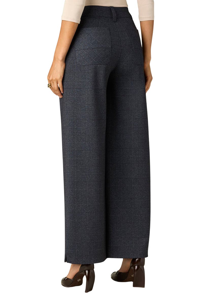 Whitney Skyrise Flat Front Wide Leg Pants, Alternate, color, NAVY