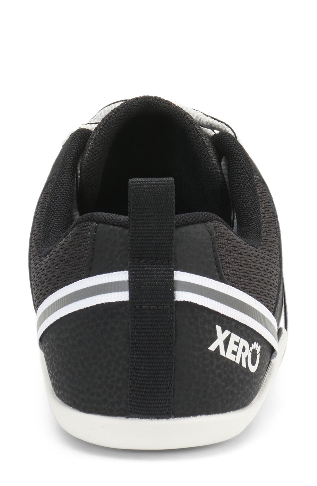 XERO SHOES Prio Barefoot Sneaker, Alternate, color, Black / White