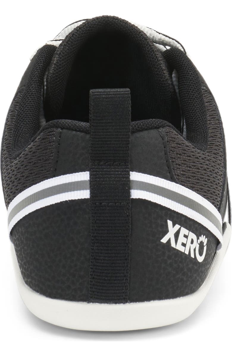 XERO SHOES Prio Barefoot Sneaker, Alternate, color, Black / White
