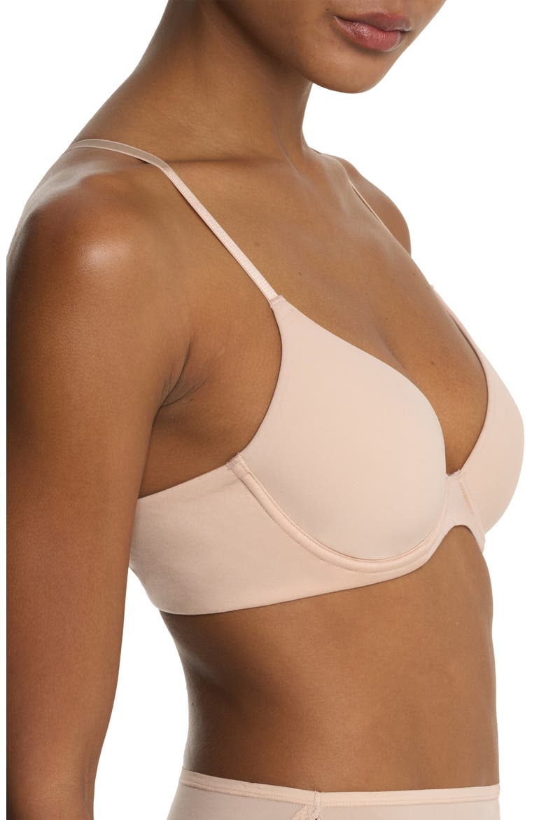 Soft Focus Comfort Underwire Convertible Demi Bra, Alternate, color, LIGHT MOCHA