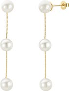 Untamed Petals Lilly Pearl Drop Earrings