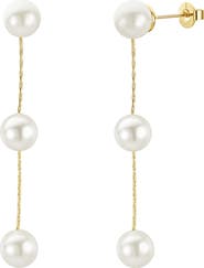 Untamed Petals Lilly Pearl Drop Earrings