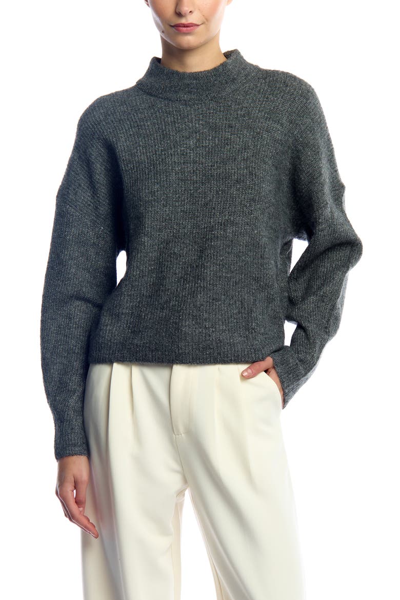 Nola Sweater, Main, color, Dark heather grey