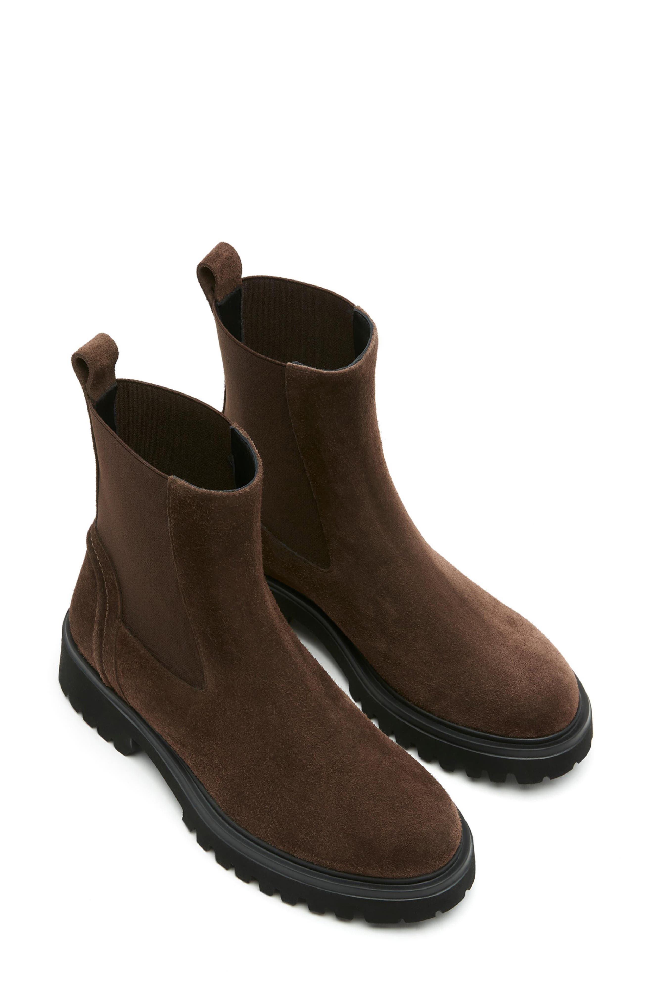 Kudos Waterproof Leather Chelsea Boot, Alternate, color, BRUNETTE SUEDE